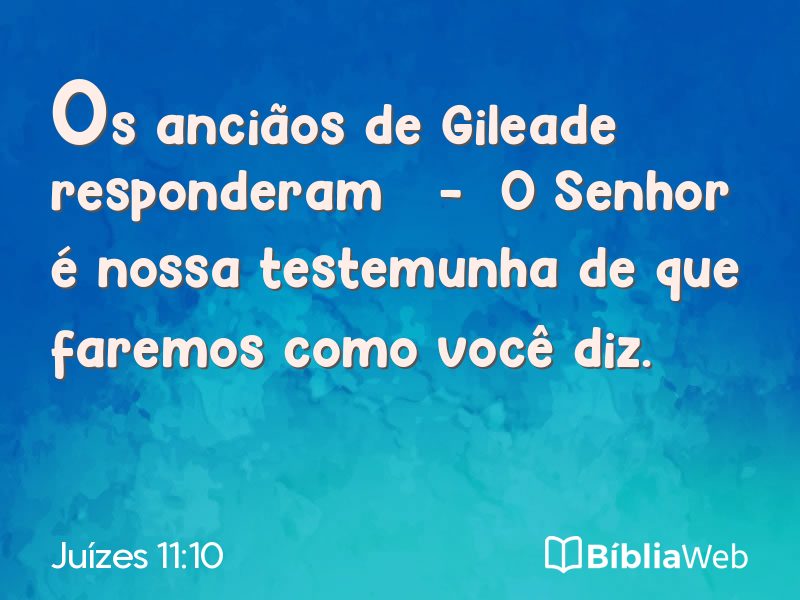 Juízes 11:10 em imagem para compartilhar