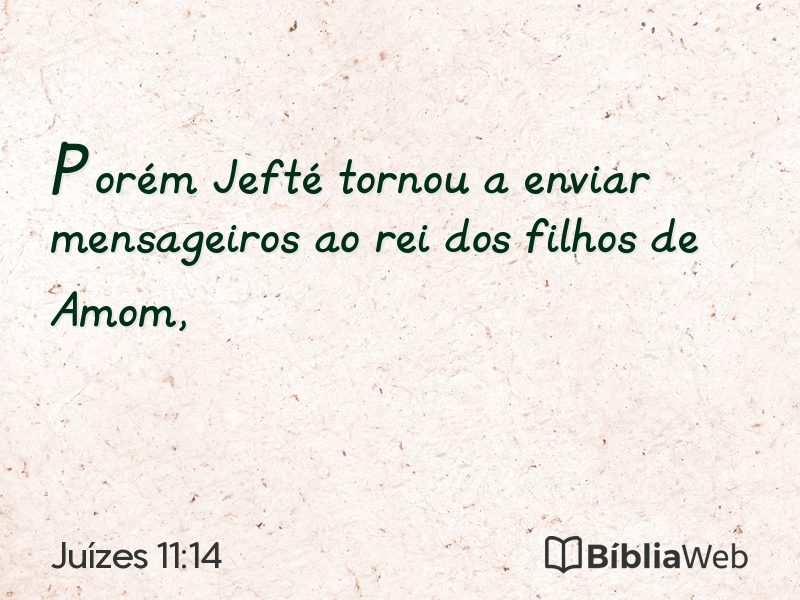 Juízes 11:14 em imagem para compartilhar