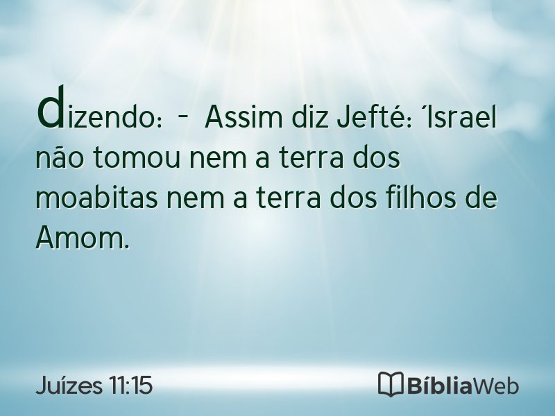 Juízes 11:15 em imagem para compartilhar