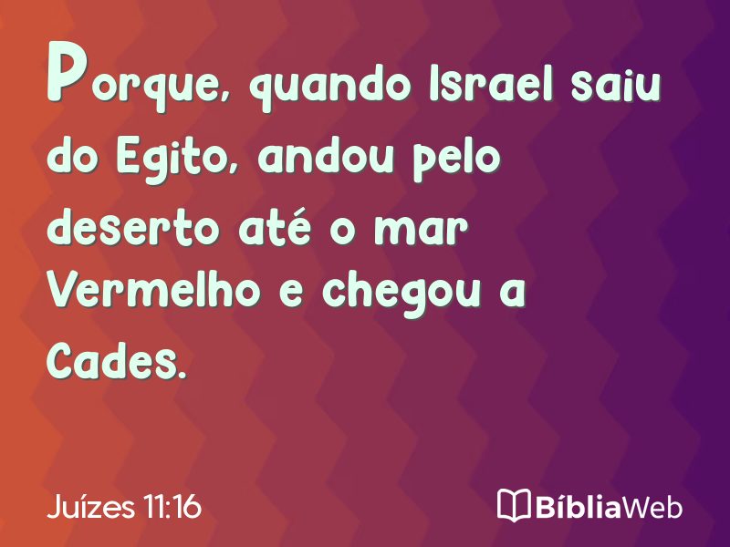 Juízes 11:16 em imagem para compartilhar