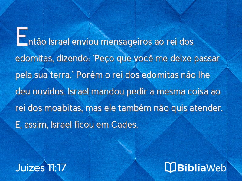 Juízes 11:17 em imagem para compartilhar