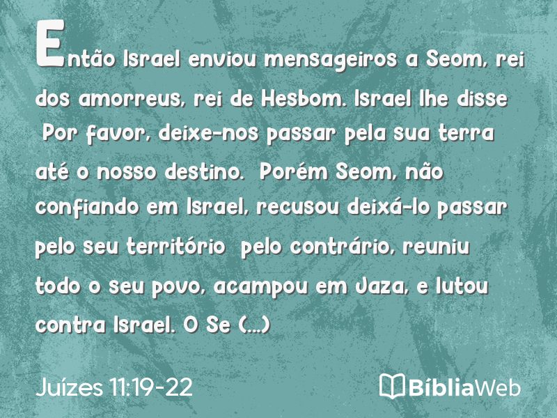 Juízes 11:19-22 em imagem para compartilhar