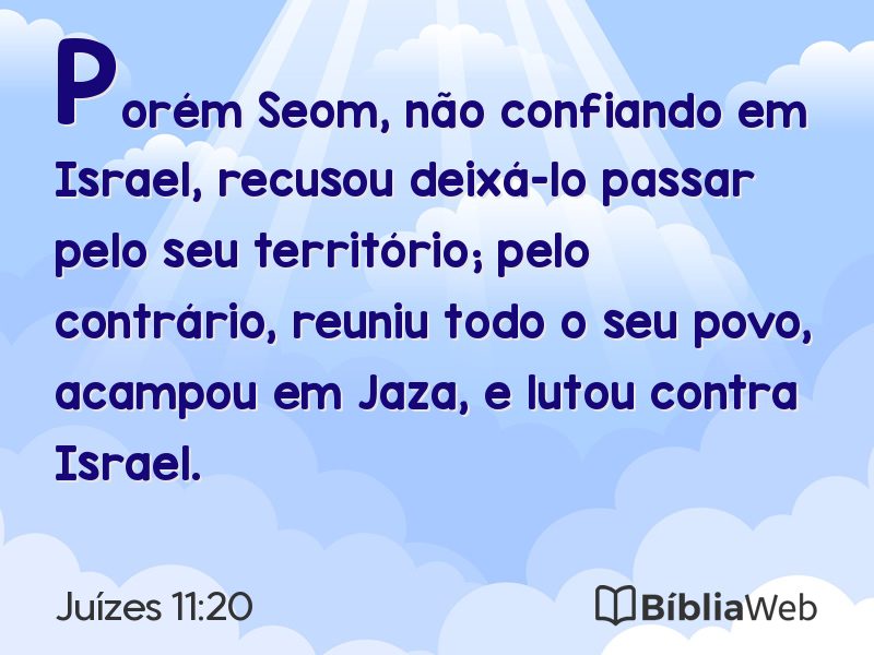 Juízes 11:20 em imagem para compartilhar