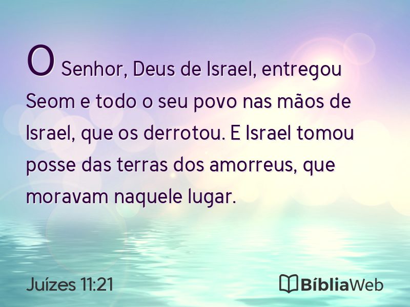 Juízes 11:21 em imagem para compartilhar