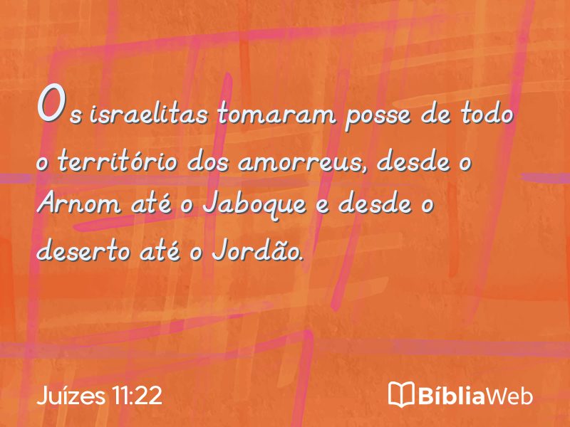 Juízes 11:22 em imagem para compartilhar