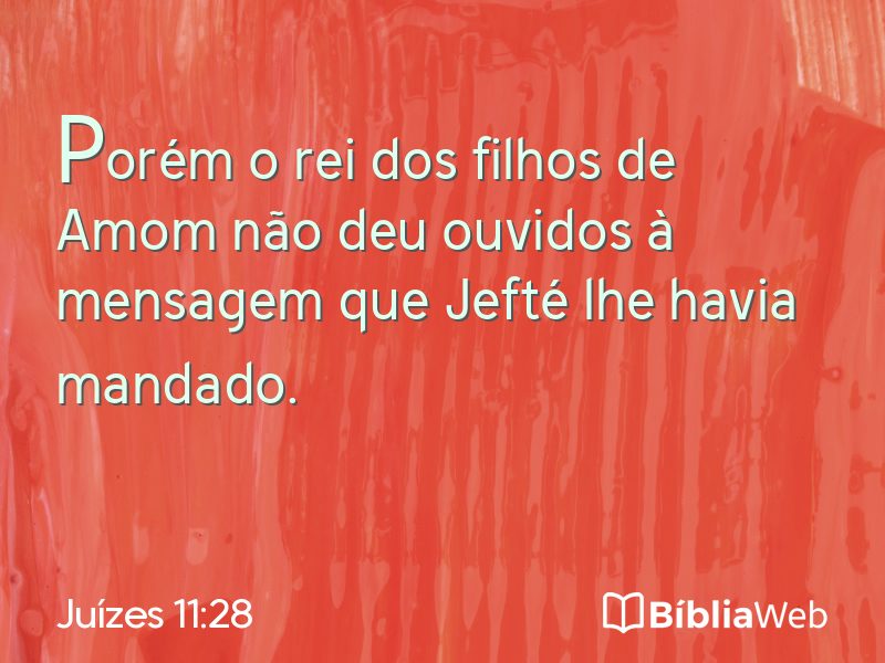 Juízes 11:28 em imagem para compartilhar