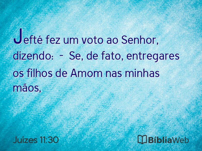 Juízes 11:30 em imagem para compartilhar
