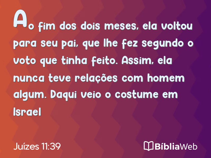 Juízes 11:39 em imagem para compartilhar