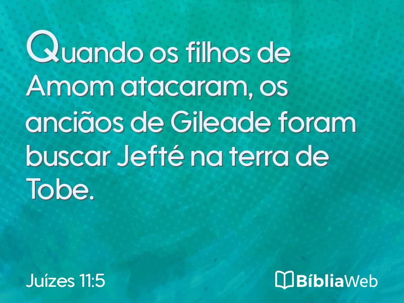 Juízes 11:5 em imagem para compartilhar