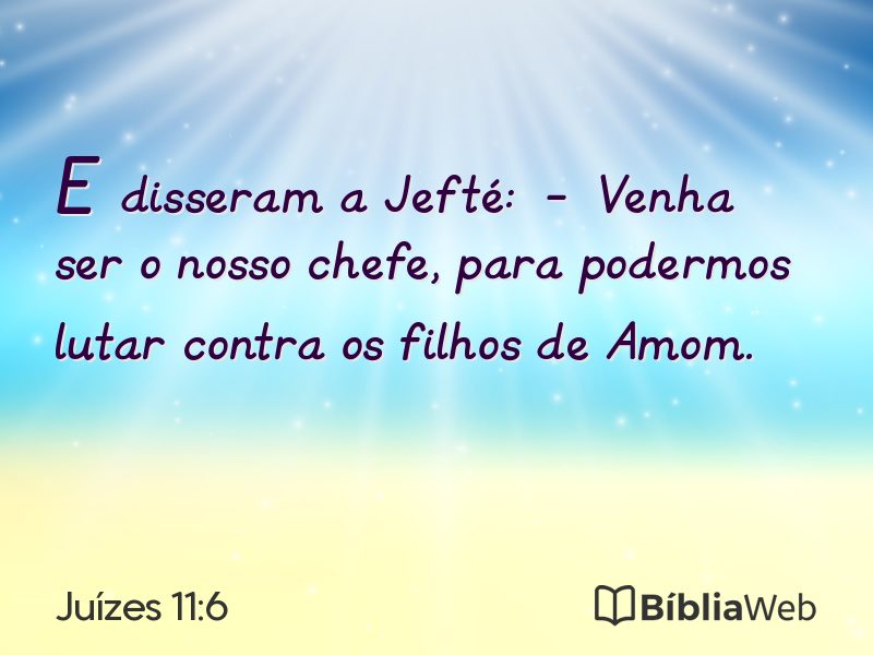 Juízes 11:6 em imagem para compartilhar