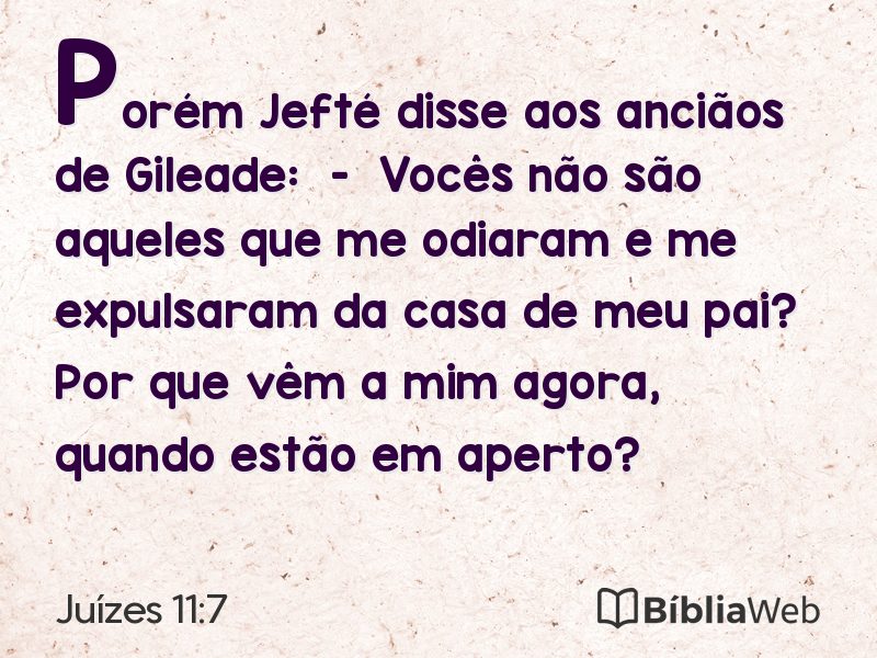 Juízes 11:7 em imagem para compartilhar