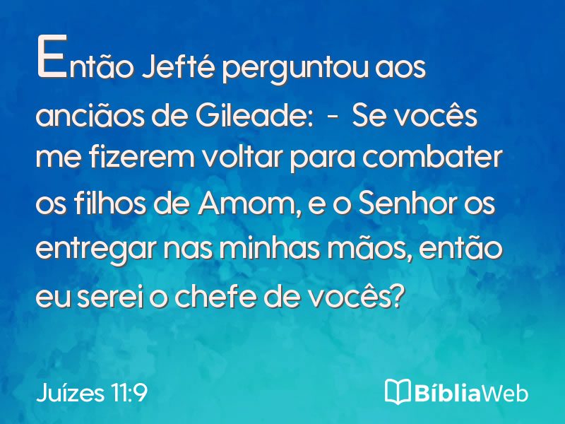 Juízes 11:9 em imagem para compartilhar