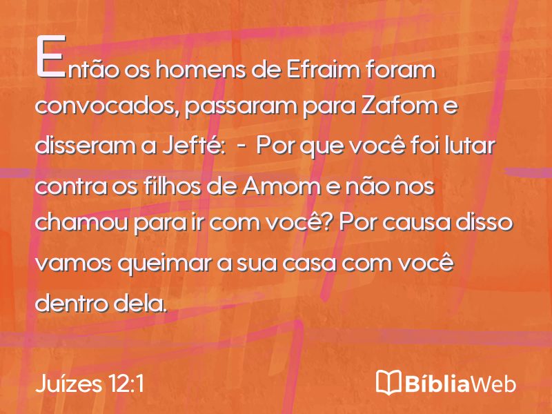 Juízes 12:1 em imagem para compartilhar