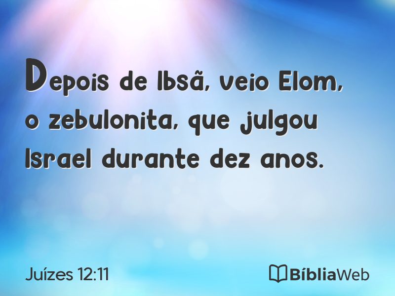 Juízes 12:11 em imagem para compartilhar