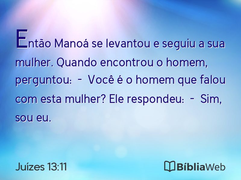 Juízes 13:11 em imagem para compartilhar