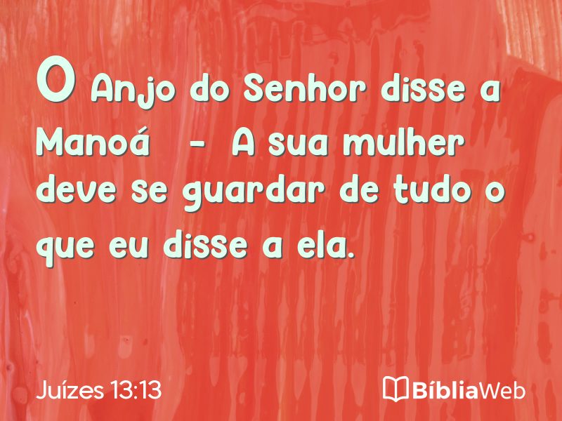 Juízes 13:13 em imagem para compartilhar