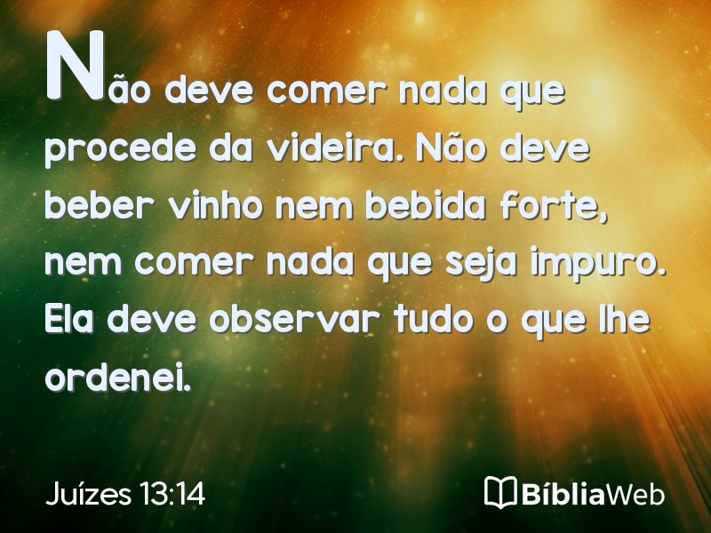 Juízes 13:14 em imagem para compartilhar