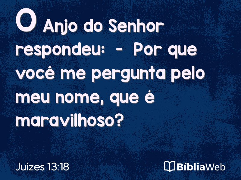 Juízes 13:18 em imagem para compartilhar