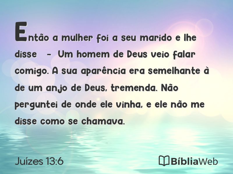 Juízes 13:6 em imagem para compartilhar