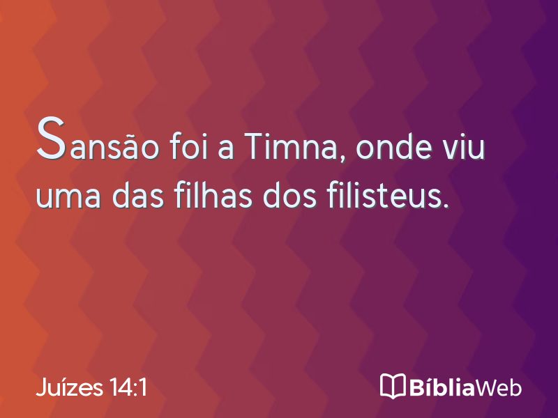 Juízes 14:1 em imagem para compartilhar