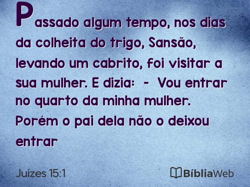 Juízes 15:1 em imagem para compartilhar