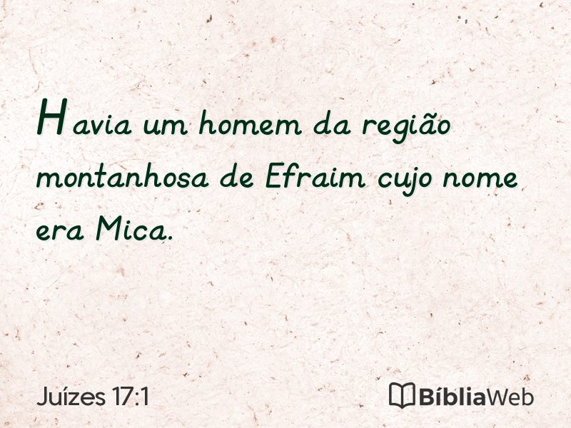 Juízes 17:1 em imagem para compartilhar