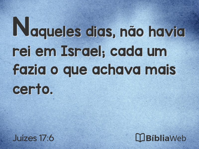 Juízes 17:6 em imagem para compartilhar