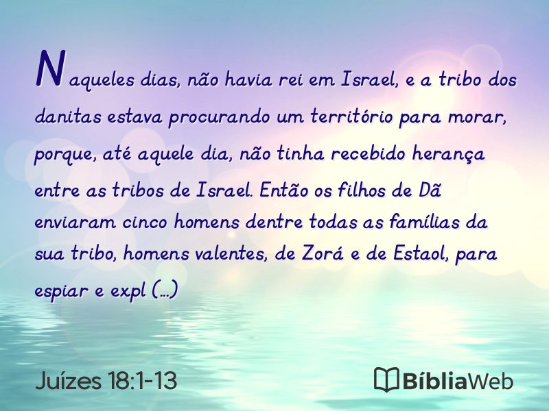 Juízes 18:1-13 em imagem para compartilhar
