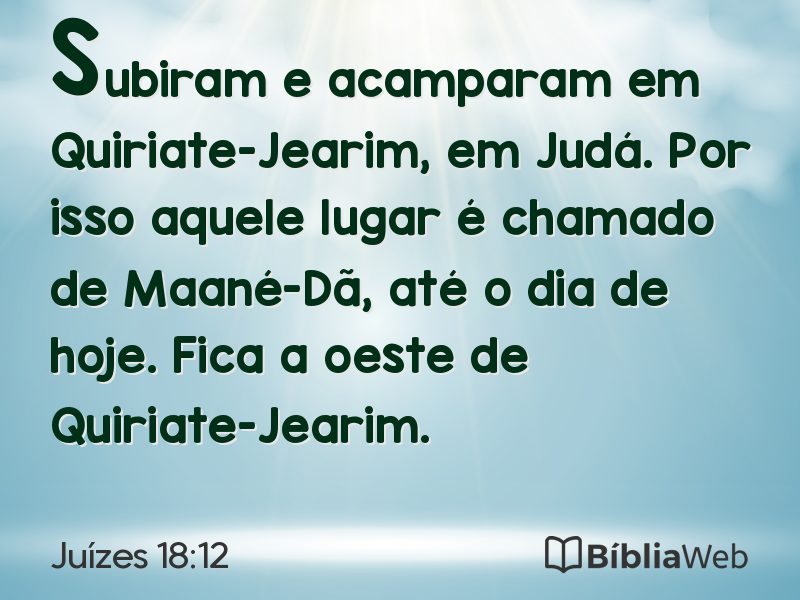 Juízes 18:12 em imagem para compartilhar