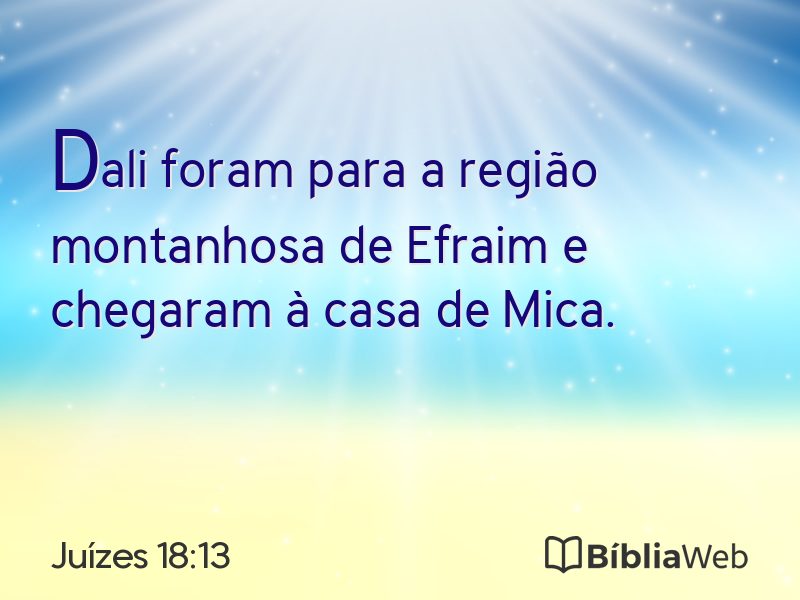 Juízes 18:13 em imagem para compartilhar