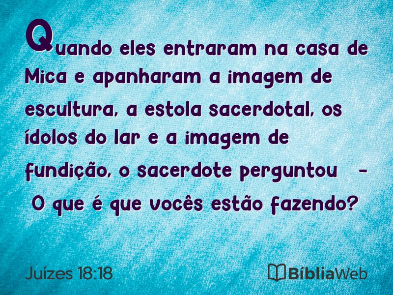 Juízes 18:18 em imagem para compartilhar