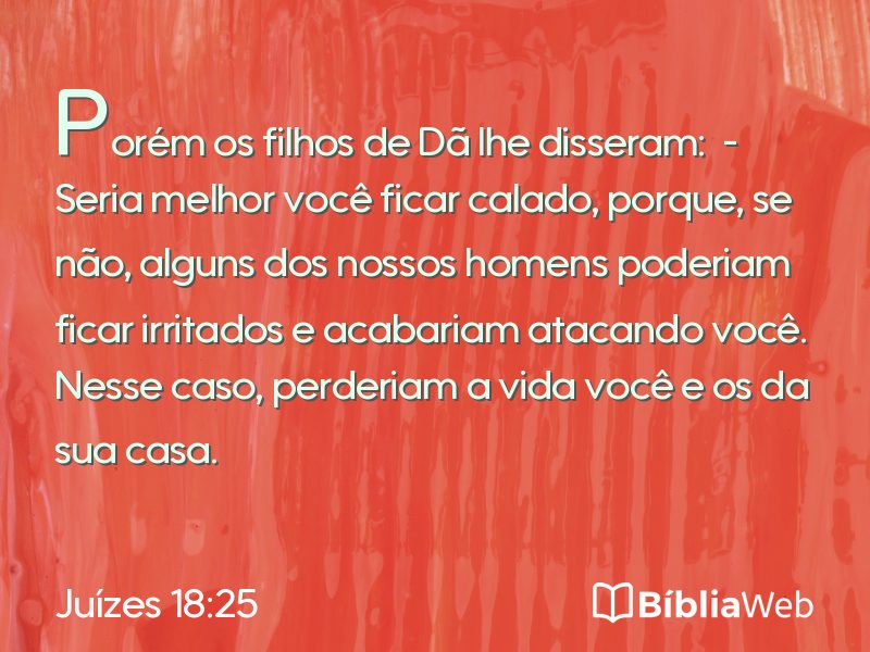 Juízes 18:25 em imagem para compartilhar