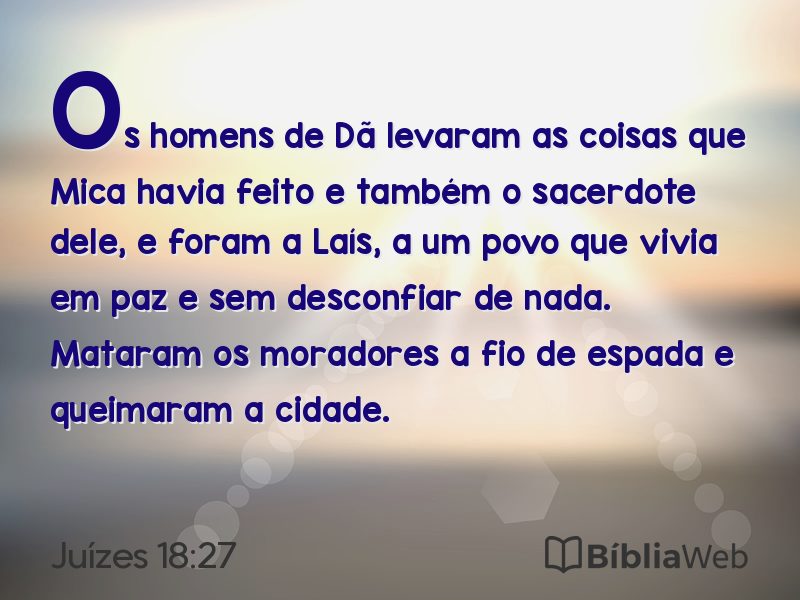 Juízes 18:27 em imagem para compartilhar