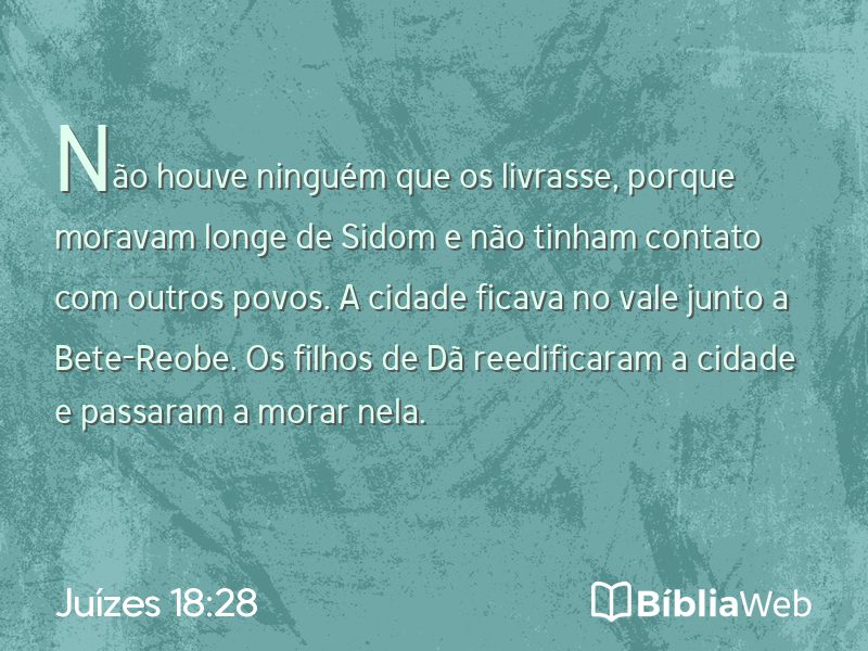Juízes 18:28 em imagem para compartilhar