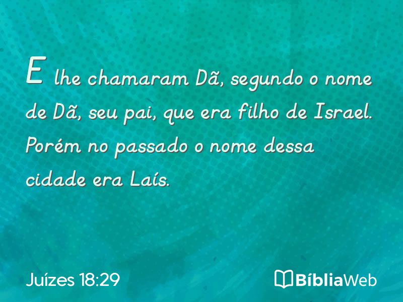 Juízes 18:29 em imagem para compartilhar