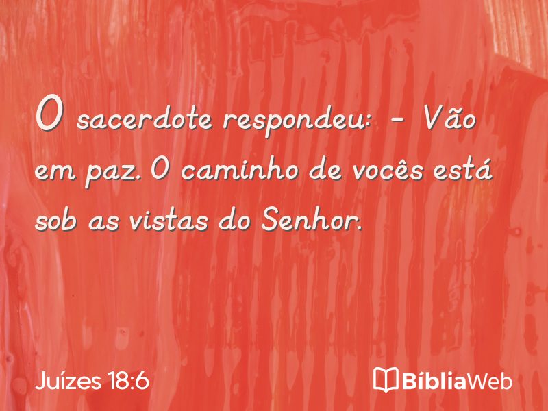 Juízes 18:6 em imagem para compartilhar