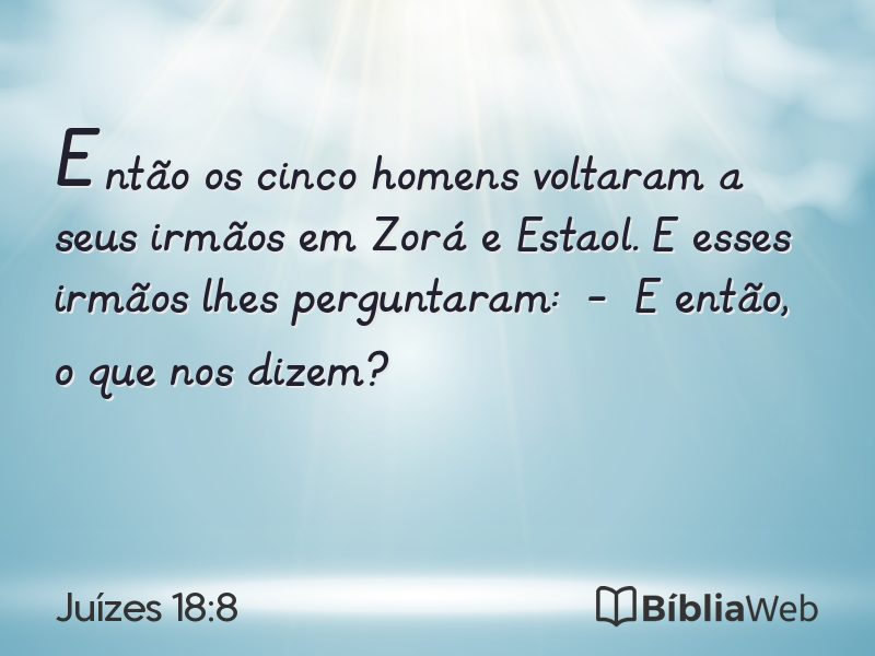 Juízes 18:8 em imagem para compartilhar