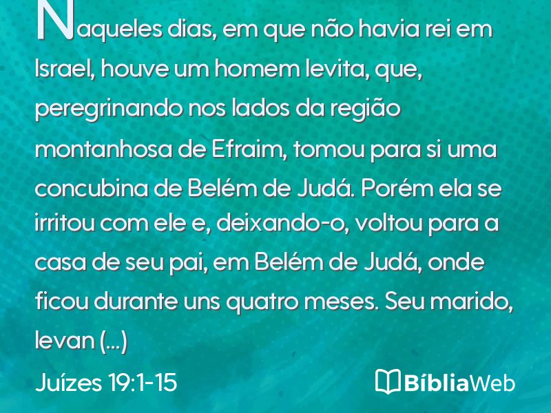 Juízes 19:1-15 em imagem para compartilhar