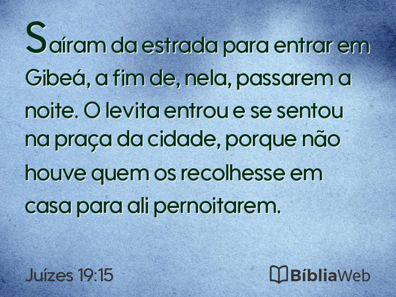Juízes 19:15 em imagem para compartilhar