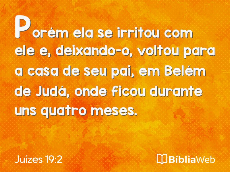 Juízes 19:2 em imagem para compartilhar