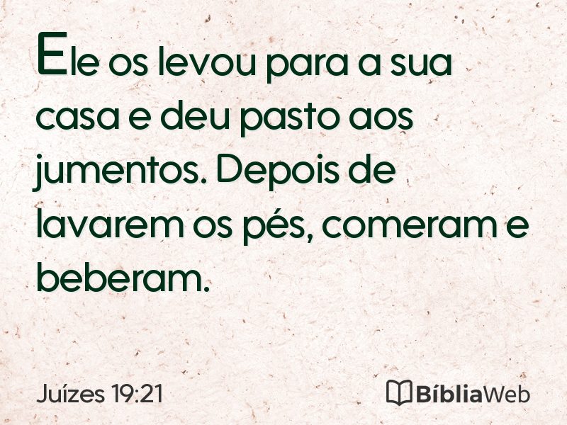Juízes 19:21 em imagem para compartilhar