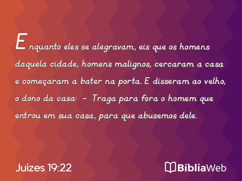 Juízes 19:22 em imagem para compartilhar