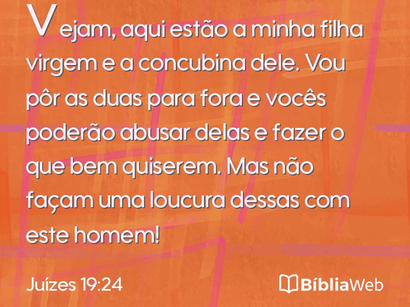 Juízes 19:24 em imagem para compartilhar