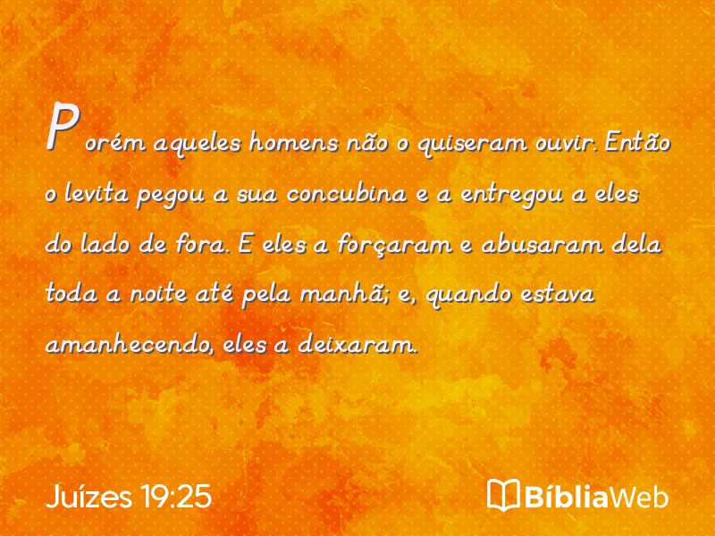 Juízes 19:25 em imagem para compartilhar