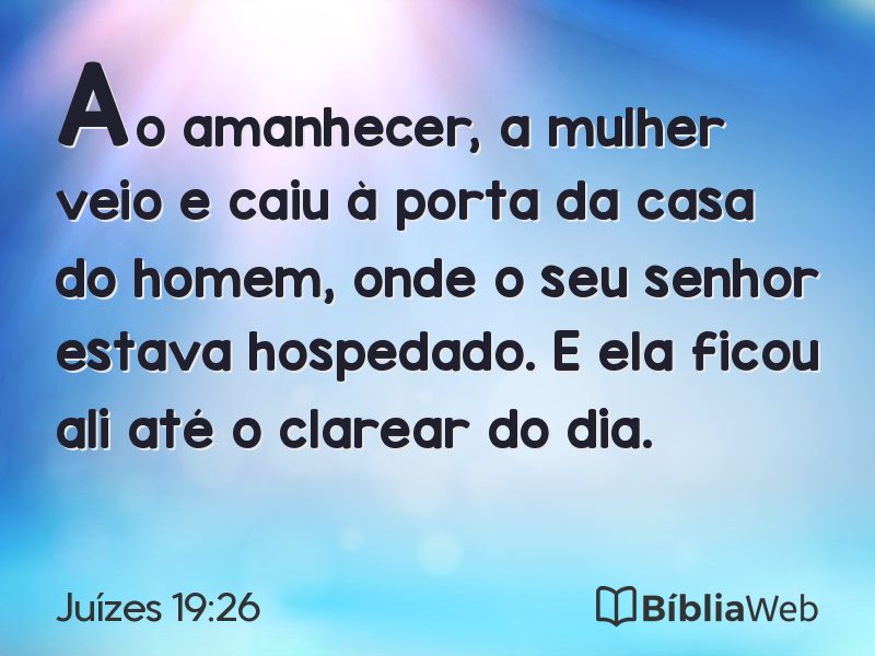 Juízes 19:26 em imagem para compartilhar