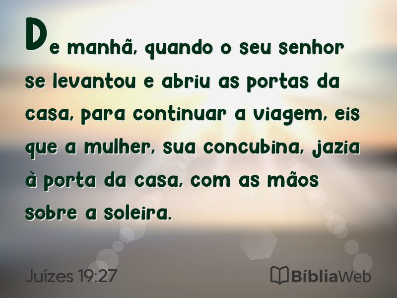 Juízes 19:27 em imagem para compartilhar