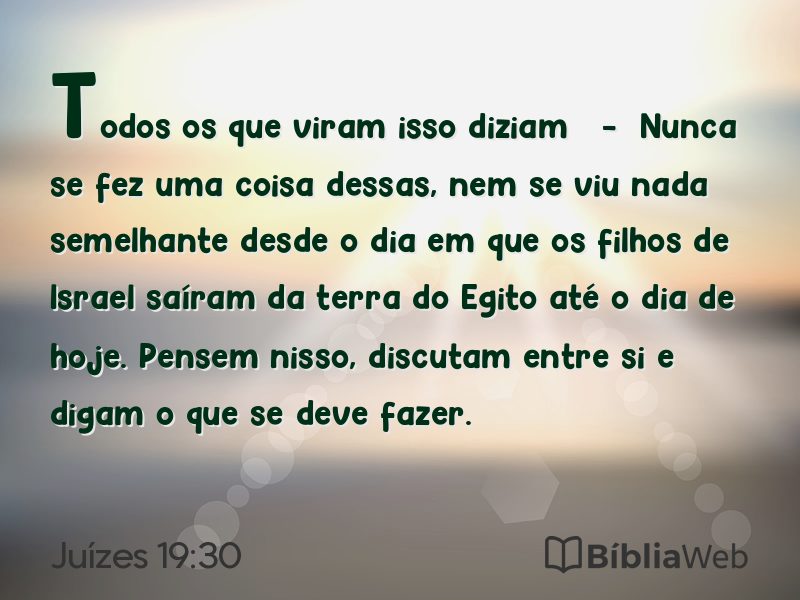 Juízes 19:30 em imagem para compartilhar
