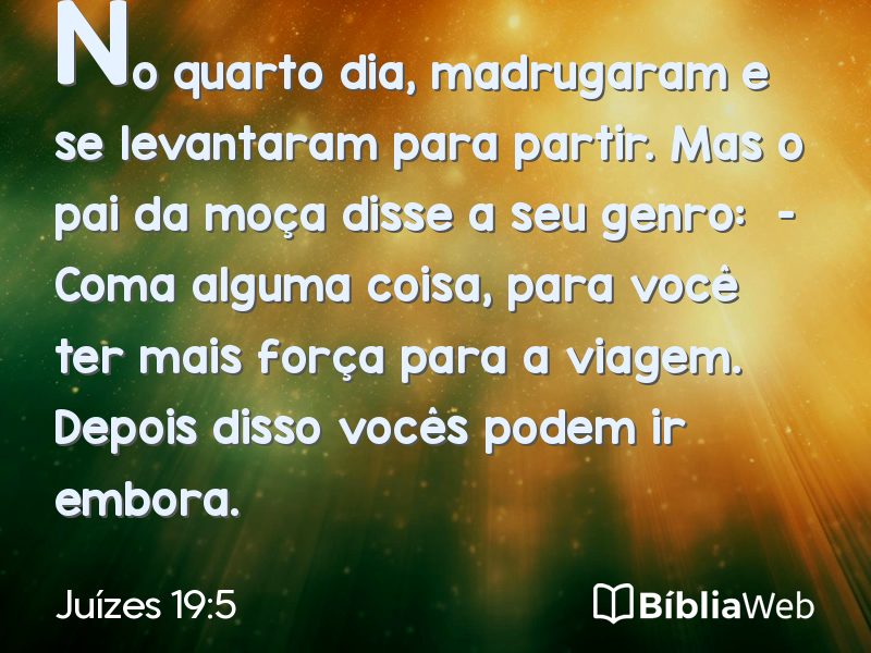 Juízes 19:5 em imagem para compartilhar