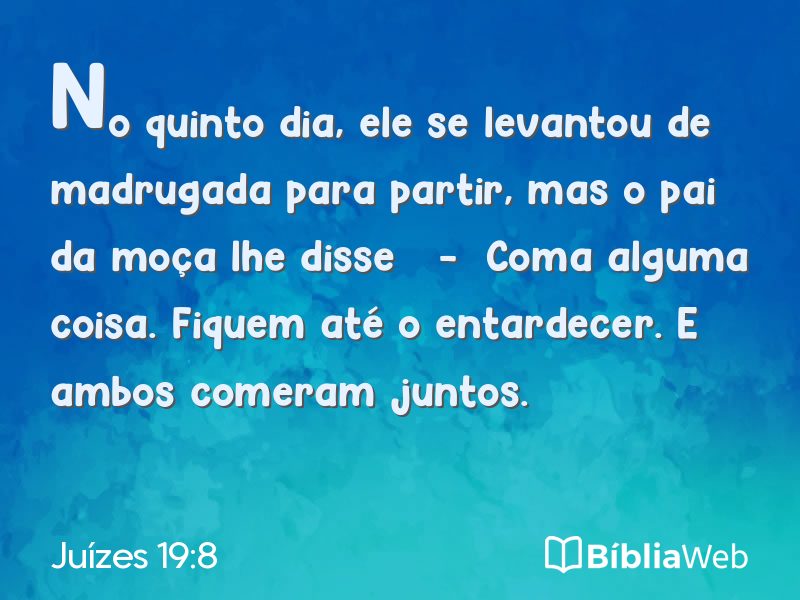 Juízes 19:8 em imagem para compartilhar