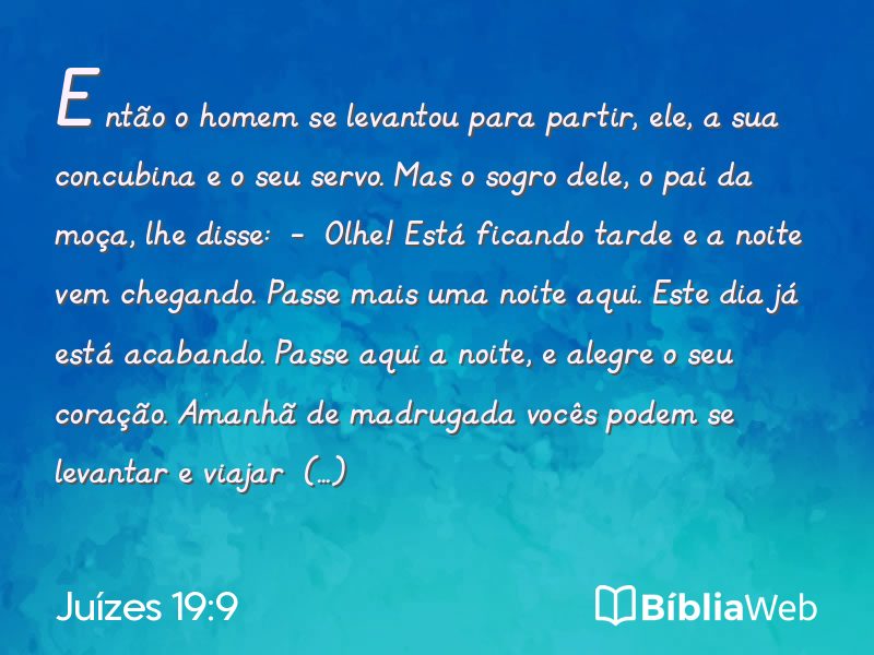 Juízes 19:9 em imagem para compartilhar